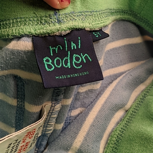 Mini Boden Terry Striped Lounge Pants 5 - Picture 4 of 8